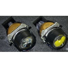 Линзы Lazer 12В-55W-75W ZOOM Би-LED 2.5' 5500К 9600LM (Н4/Н7/9005/9006)